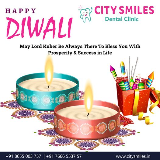 Celebrate Diwali with a Bright Smile: Greetings from City Smiles Dental Clinic