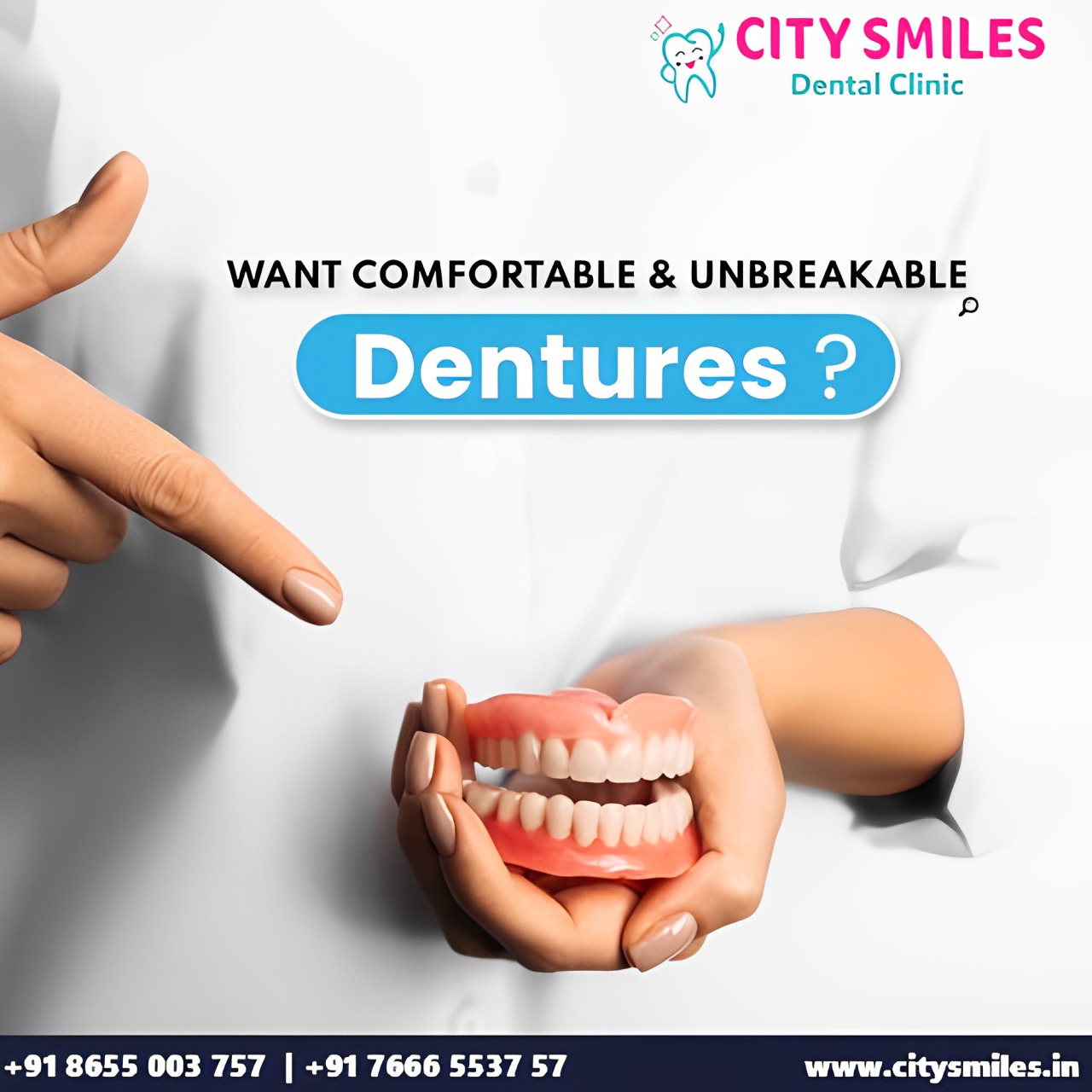 Experience the Best in Dentures at City Smiles Dental Clinic, Navi Mumbai